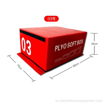 3 en 1 ejercicios de salto suave plyo box